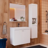 Мебель для ванной комнаты Lemark Romance 80 белая глянцевая Мебель для ванной комнаты Lemark Romance 80 белая глянцевая