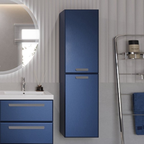 Шкаф пенал для ванной Cezares Eco 40 универсальный ручки серые, sapfiro