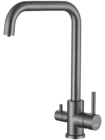 Смеситель для кухни Haiba HB43829-3 оружейная сталь