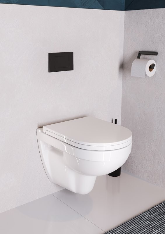 Унитаз подвесной Sanita luxe Best с микролифтом, белый