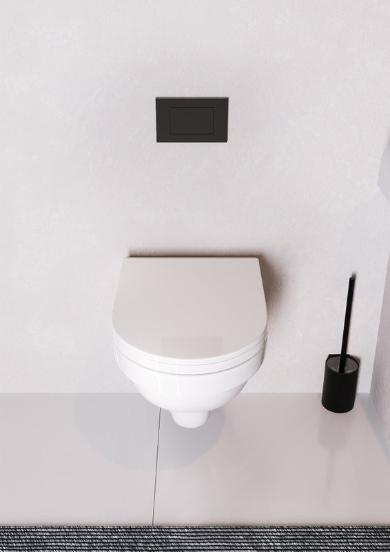 Унитаз подвесной Sanita luxe Best с микролифтом, белый