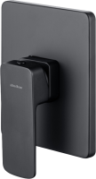 Встраиваемый смеситель для душа и ванны Allen Brau Infinity 5.21015-31 С ВНУТРЕННЕЙ ЧАСТЬЮ, чёрный матовый