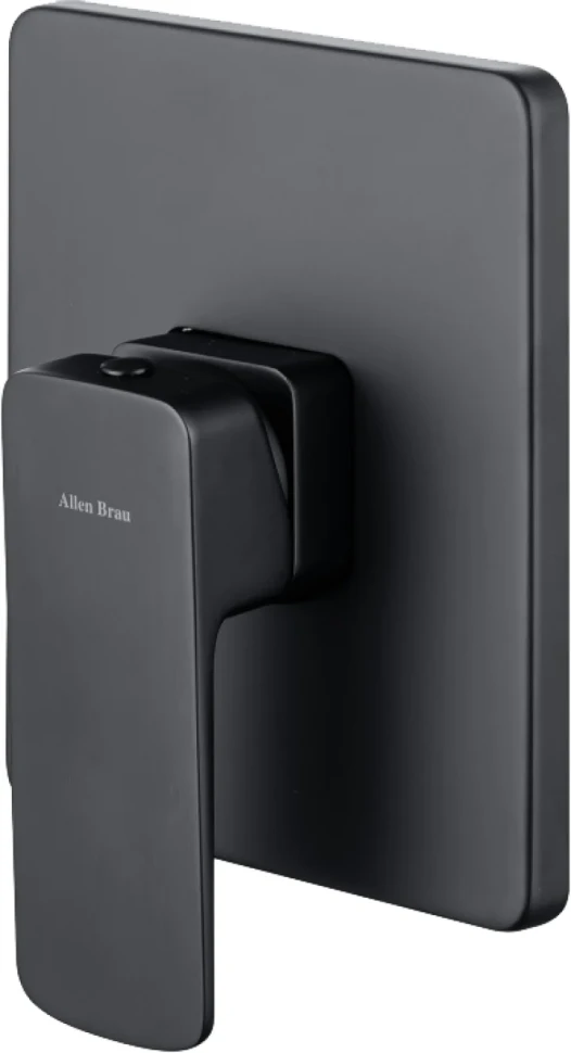 Встраиваемый смеситель для душа и ванны Allen Brau Infinity 5.21015-31 С ВНУТРЕННЕЙ ЧАСТЬЮ, чёрный матовый