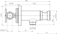 Гигиенический душ Bossini Paloma Brass E37007B.073 со смесителем, С ВНУТРЕННЕЙ ЧАСТЬЮ, черный