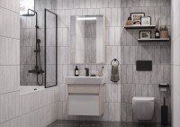 Тумба с раковиной AQUATON Верди PRO 60 ясень фабрик