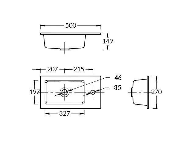 Тумба с раковиной Sanflor Лато 50 дуб винченца