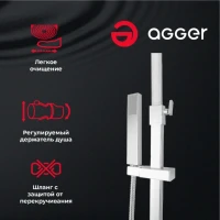 Душевая стойка Agger Great Great A2893311 Душевая стойка Agger Great Great A2893311