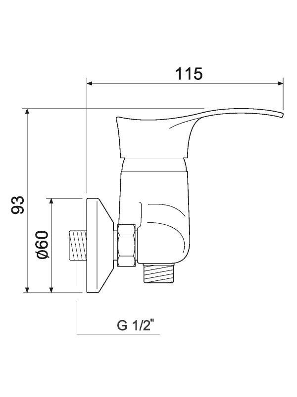Смеситель для душа РМС SL86 003