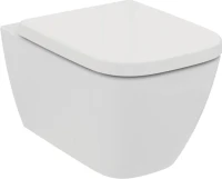 Комплект  Чаша для унитаза подвесного Ideal Standard I Life B T461401 безободковая, euro white + Крышка-сиденье Ideal Standard I Life B T468301 с микр