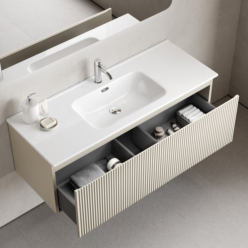 Тумба с раковиной Sancos Snob R 1.0 120 beige soft