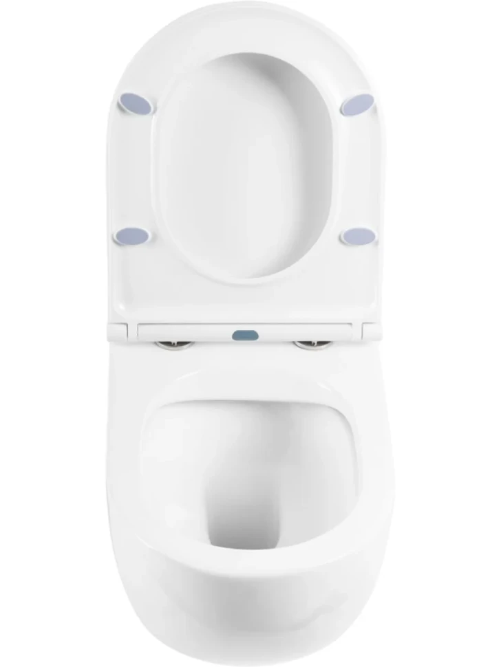 Комплект Унитаз подвесной BelBagno Onda BB066CHR безободковый, крышка BB870SC, инсталляция BB002-80 с кнопкой BB014-SR-BIANCO