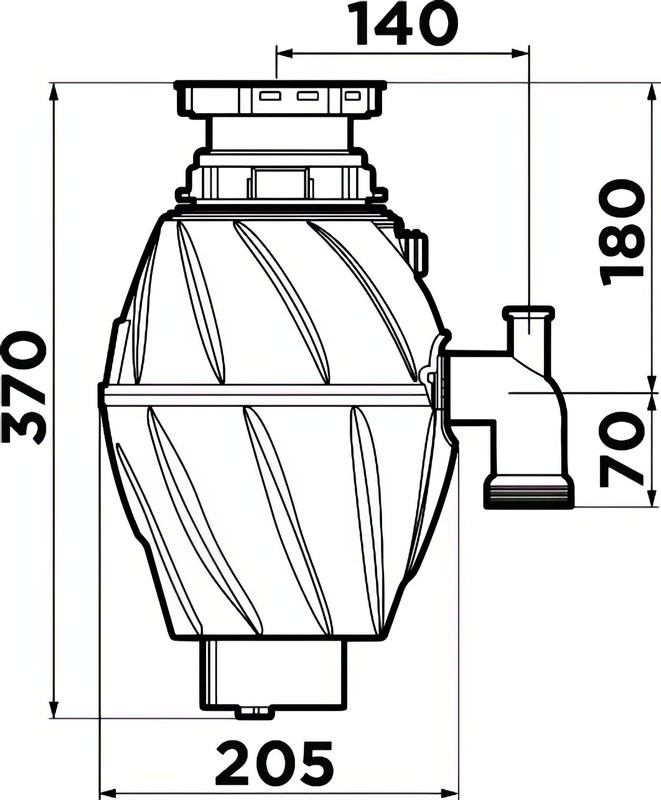 Комплект Мойка Omoikiri Yamakawa 75T-U/I-PL платина + Измельчитель Nagare 500