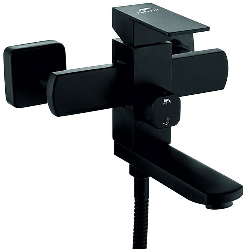 Смеситель для ванны с душем Fashun A53002-7 черный