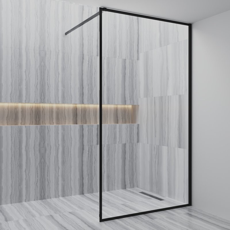 PAINI-WalkIN100FДушевая перегородка 100x195 Paini, рисунок рамка