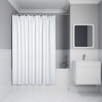 Штора для ванной IDDIS Decor DL01P18i11 180х200, белая