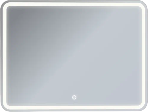 Зеркало Emmy Моника 250656 100х80, белое, с LED-подсветкой