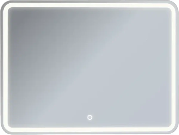 Зеркало Emmy Моника 250656 100х80, белое, с LED-подсветкой