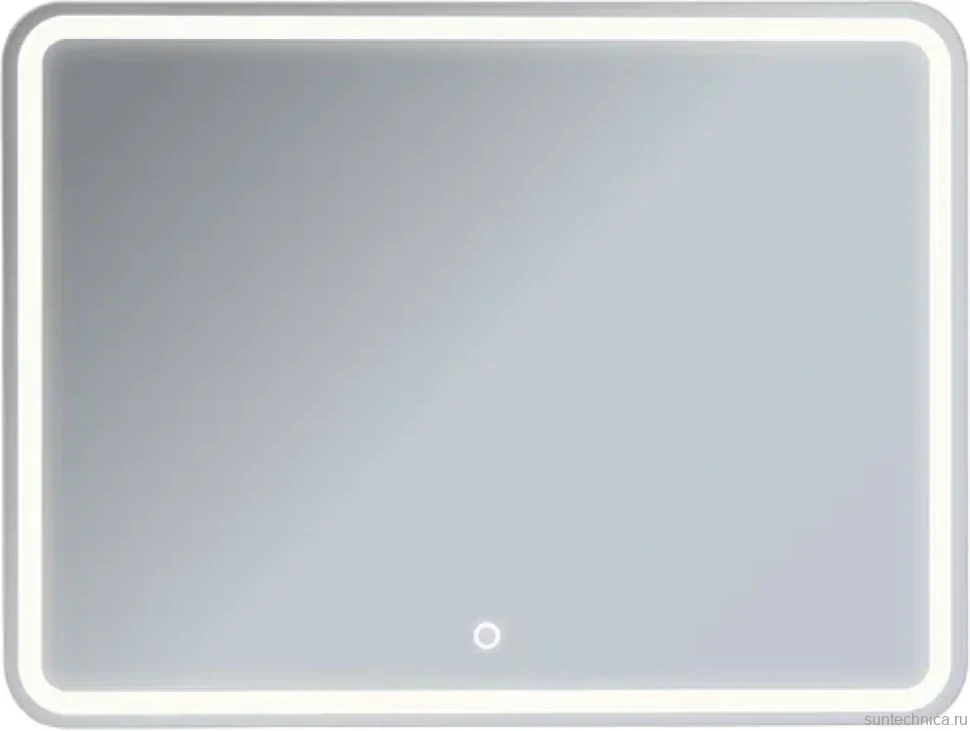 Зеркало Emmy Моника 250656 100х80, белое, с LED-подсветкой
