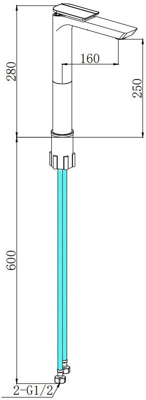 Смеситель для раковины BOCH MANN Como BM9631 хром