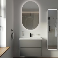 Мебель для ванной комнаты STWORKI Колдинг 80 антрацит, с раковиной Como 80