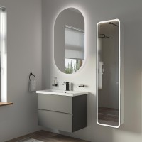 Мебель для ванной комнаты STWORKI Колдинг 80 антрацит, с раковиной Como 80