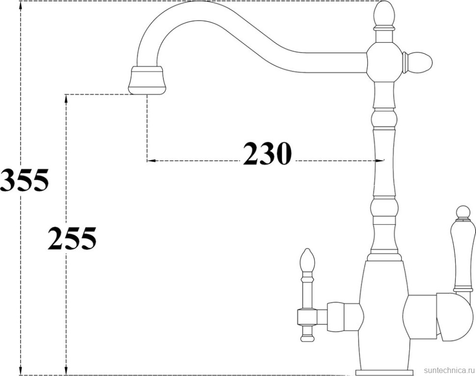 Смеситель для кухни Zorg Sanitary ZR 312 YF-33