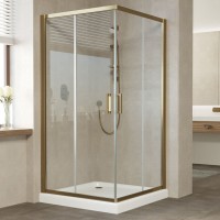 Душевой уголок Vegas Glass ZA Tur Novo 110 05 01 профиль бронза, стекло прозрачное