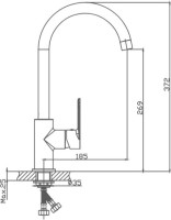 Смеситель для кухни Haiba HB617 HB70617