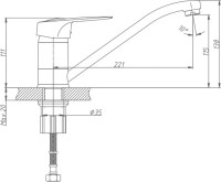 Смеситель для кухни Haiba HB04 HB4904