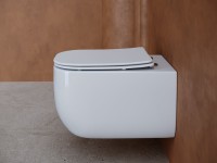 Комплект Унитаз подвесной Ceramicanova Noel + Инсталляция TECE Base 9400413 4 в 1 с кнопкой смыва