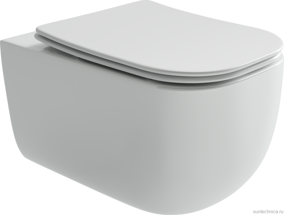 Комплект Унитаз подвесной Ceramicanova Noel + Инсталляция TECE Base 9400413 4 в 1 с кнопкой смыва