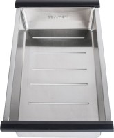 Комплект Мойка Paulmark Stepia PM115951-WH+A375-BS с коландером, белая + Измельчитель Bone Crusher BC 910-AS