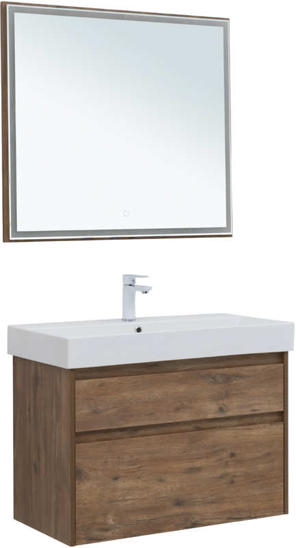 Мебель для ванной комнаты Aquanet Nova Lite 85 дуб рустикальный, 2 ящика