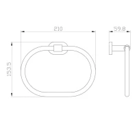 Полотенцедержатель Wonzon & Woghand WW-8423-LG глянцевое золото Полотенцедержатель Wonzon & Woghand WW-8423-LG глянцевое золото