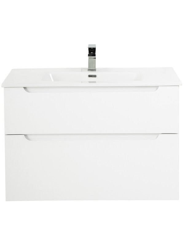 Тумба с раковиной BelBagno Etna 80 2 ящика, bianco lucido