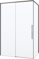 Душевой уголок Vincea Ultima VSR-7UL1010CLGM 100х100 см, профиль вороненая сталь, стекло прозрачное