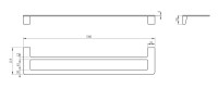 Полотенцедержатель Wonzon & Woghand WW-V2102-MB черный матовый