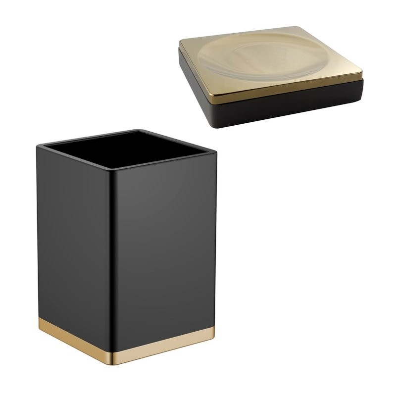 Набор Стакан Boheme 10961-B-G + Мыльница 10960-B-G