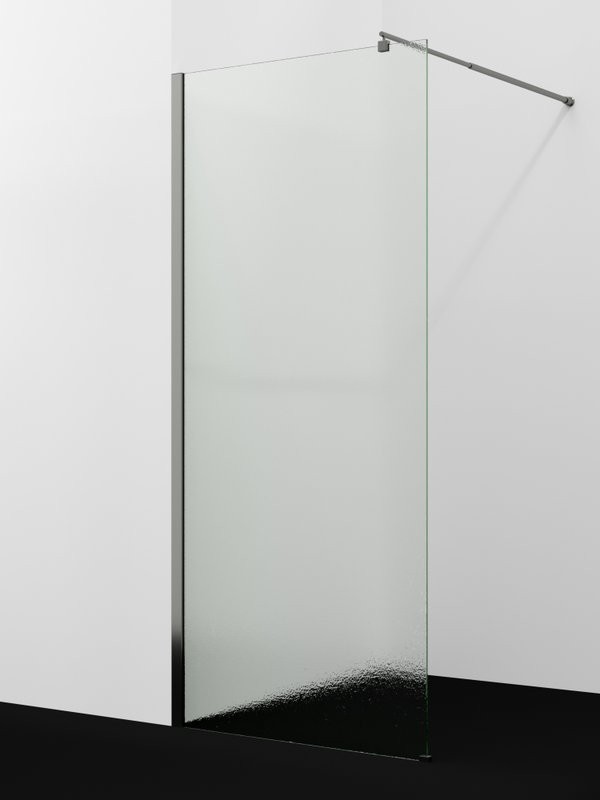 Душевая перегородка Wasserkraft Rur 30W 120 см, профиль графит, стекло текстурное