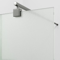 Душевая перегородка Wasserkraft Rur 30W 120 см, профиль графит, стекло текстурное