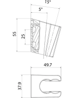 Настенный держатель IDDIS Optima Home 080WL00i53 белый матовый