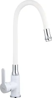 Смеситель для кухни Frap H41 F4041 с гибким изливом, белый Смеситель для кухни Frap H41 F4041 с гибким изливом, белый
