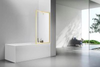 Шторка на ванну Veconi Palau PL85G-70-01-C8 70x150, брашированное золото