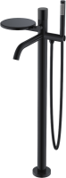 Напольный смеситель для ванны с душем Boheme Stick 129-BB.2 black touch black