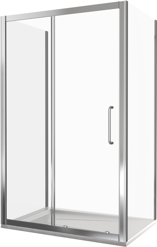 Душевой уголок Good Door Neo WTW+SP+SP 130х80 см + очиститель для стекол