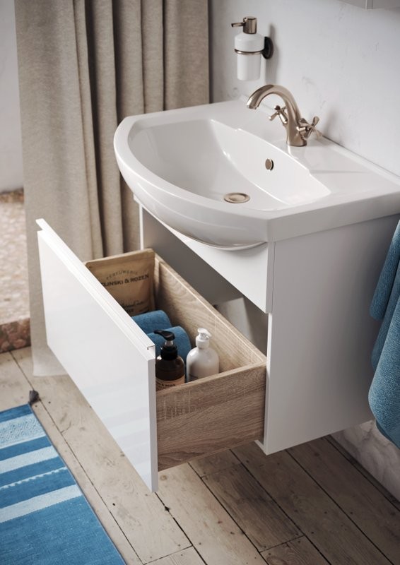 Тумба под раковину без столешницы Aqwella Rodos 75 белая