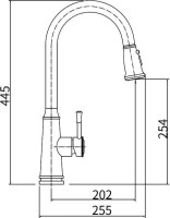 Смеситель для кухни Fashun A56108 сатин Смеситель для кухни Fashun A56108 сатин