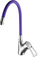 Смеситель для кухни Fashun A4466+A7254 хром, фиолетовый