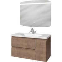 Мебель для ванной комнаты Caprigo Forte 100 R подвесная, светлый орех
