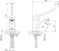 Смеситель для раковины Lemark Project LM4636C